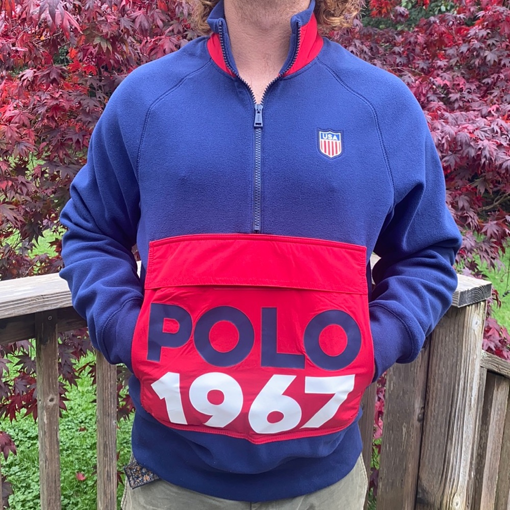 🆕Polo Ralph Lauren 🏇Active Hybrid Quarter-Zip Fleece pullover🔥 - Picture 11 of 12